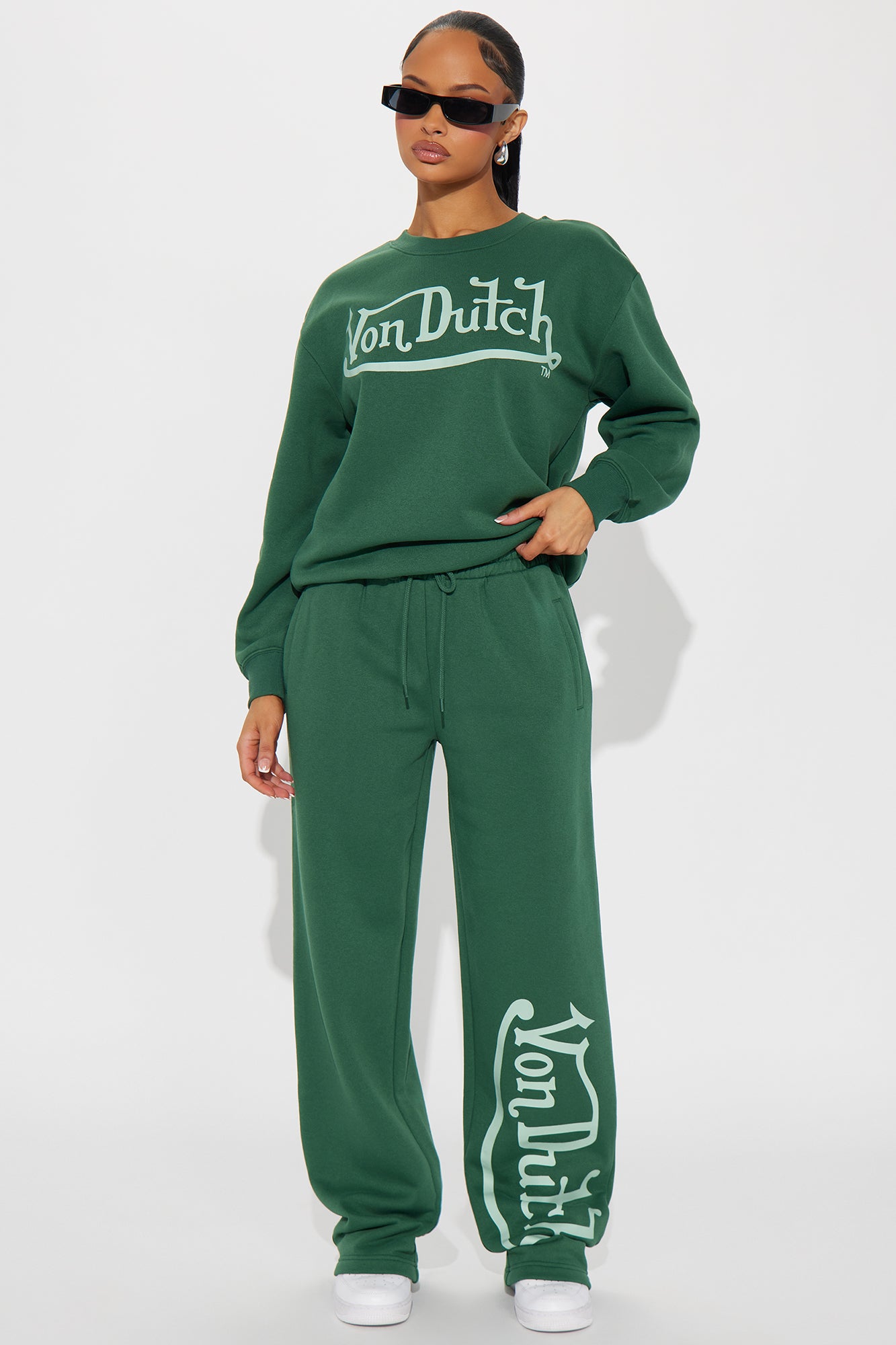 Von Dutch Distressed Wide Leg Pant